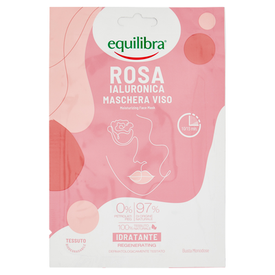 Maschera Viso Idratante Rosa Ialuronica
