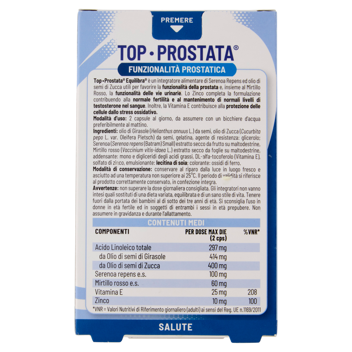 Top-Prostata per la funzionalità prostatica