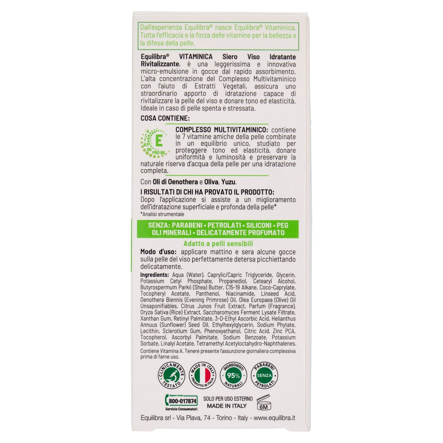 Siero Viso Idratante Rivitalizzante Vitaminica