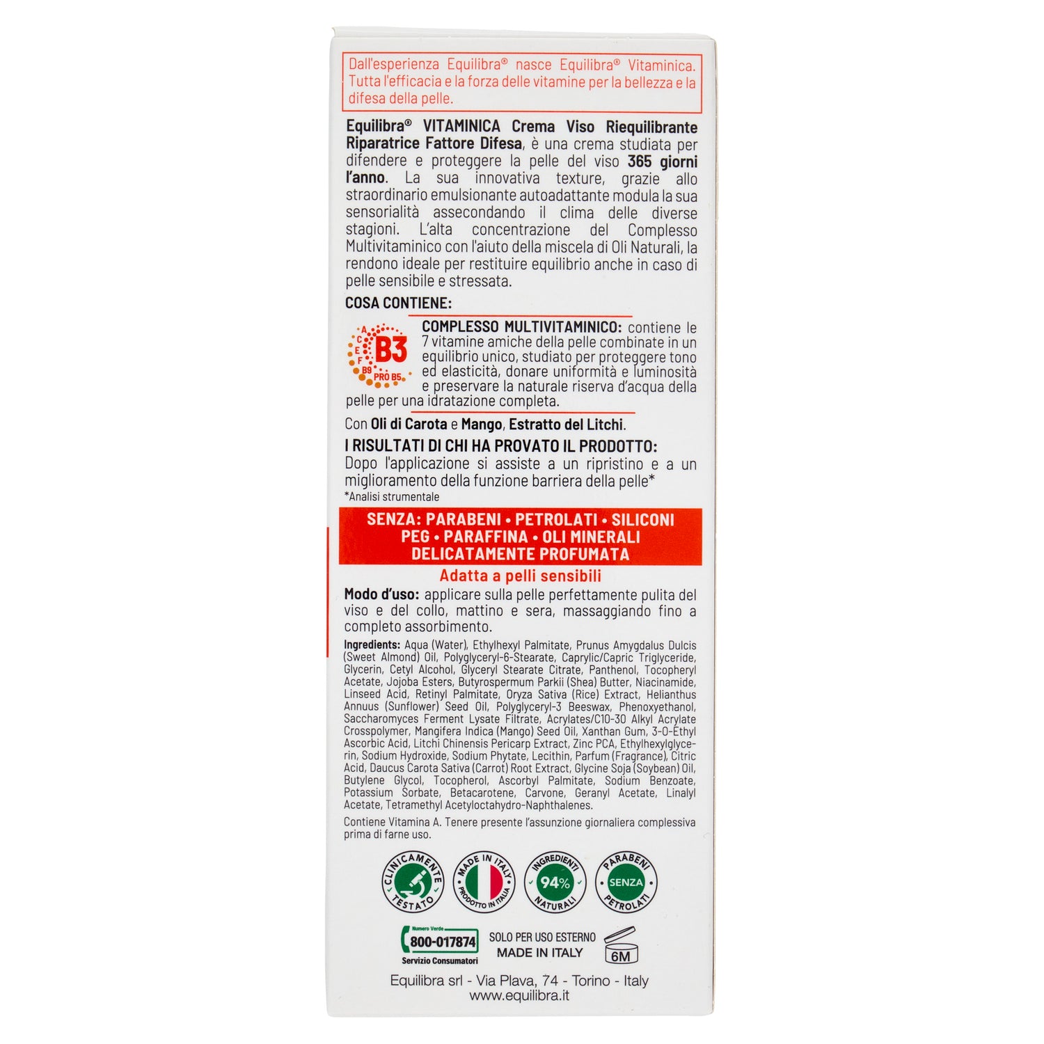 Crema Viso Fattore Difesa 365