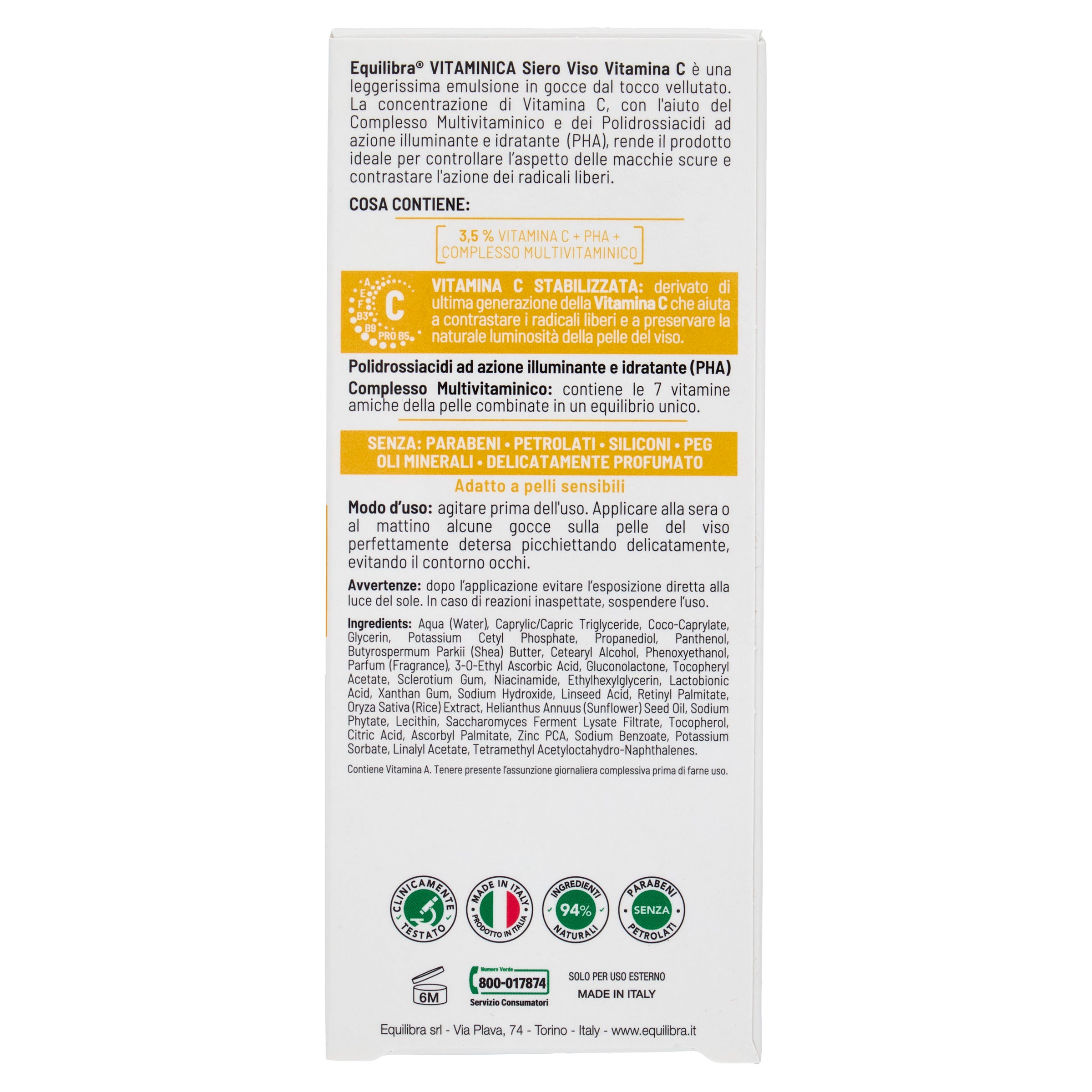 Siero Viso Vitamina C Vitaminica