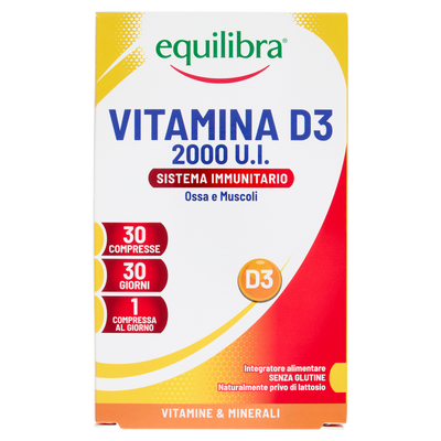 Vitamina D3 2000 U.I. per il sistema immunitario