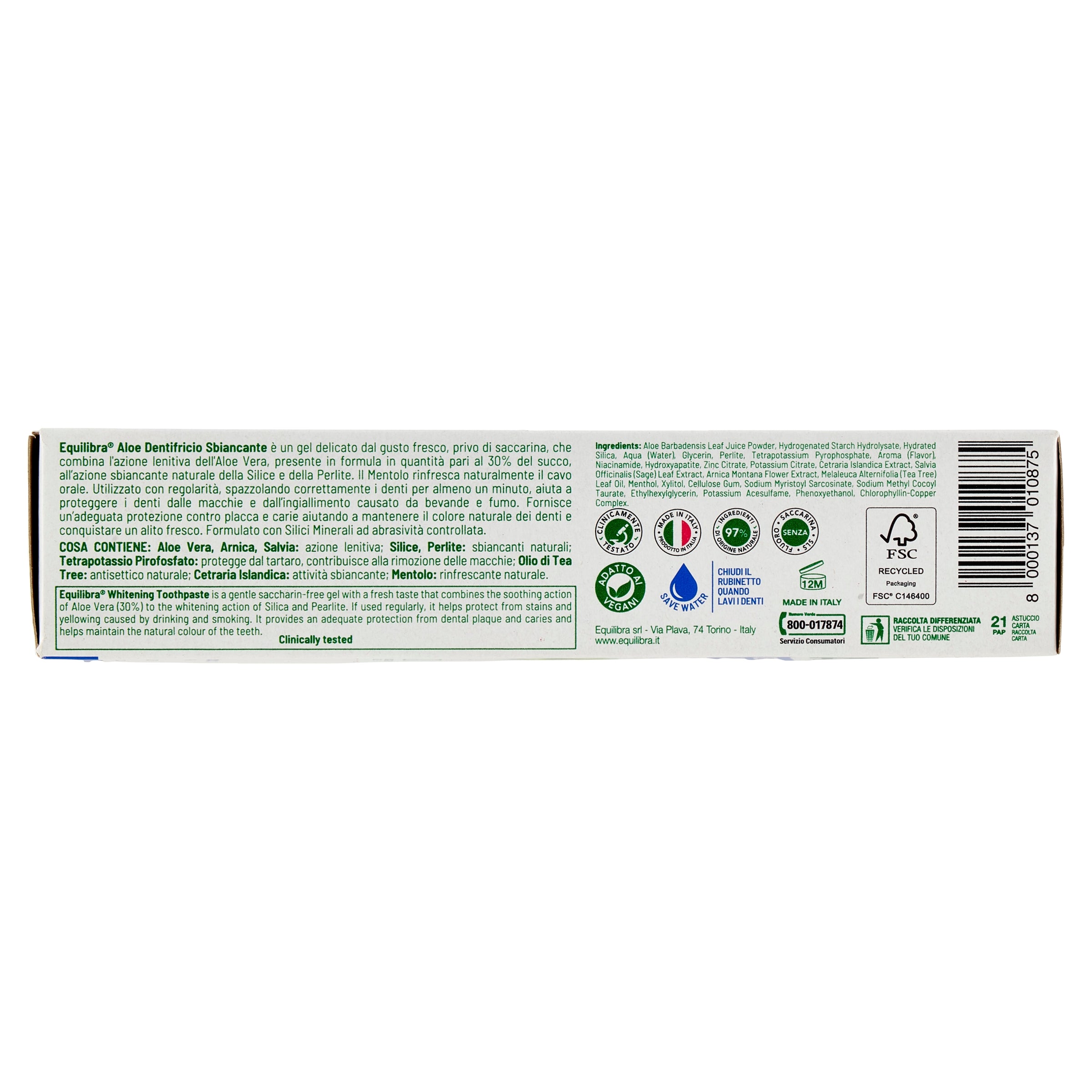 Dentifricio Sbiancante Aloe