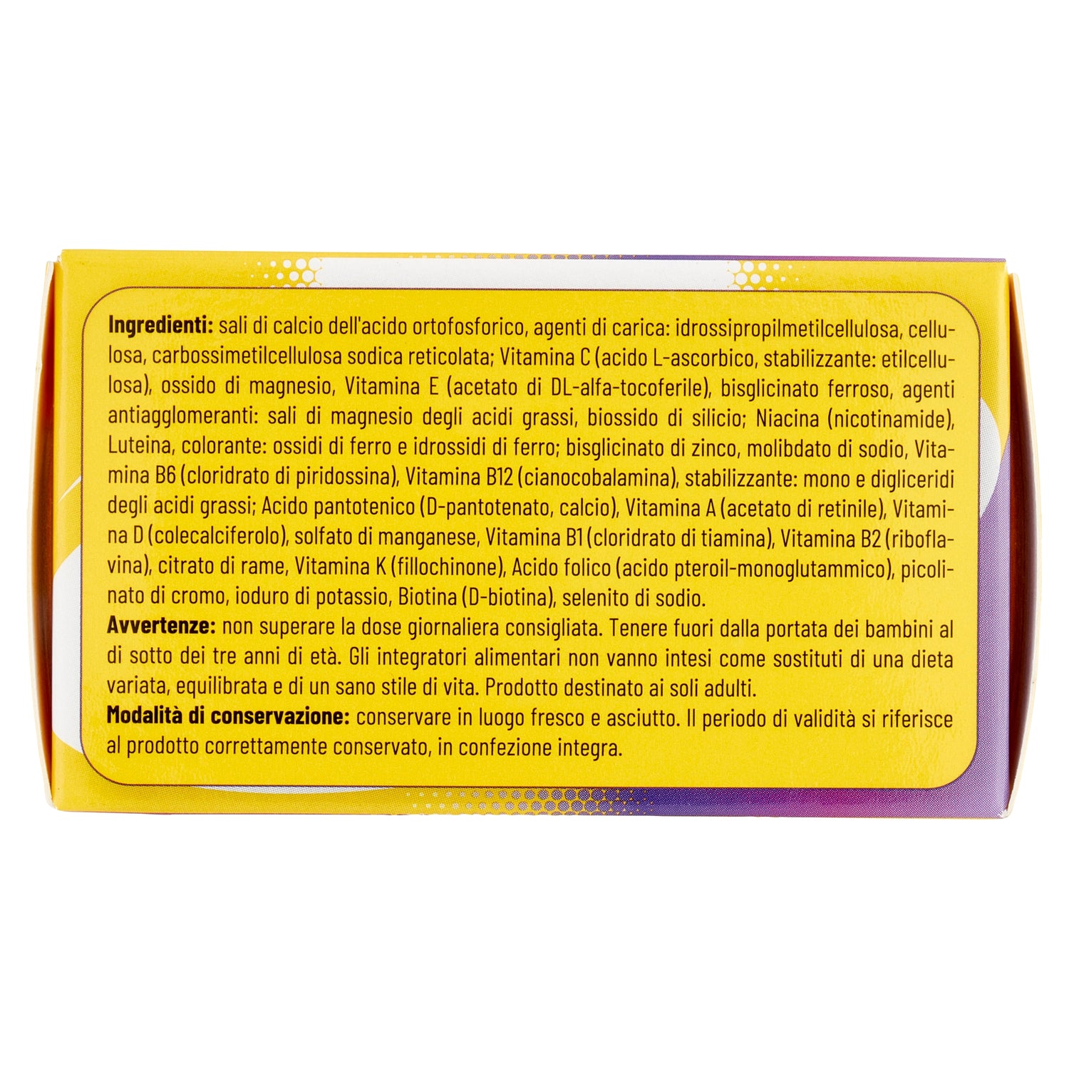 Multivitamine e Minerali 50+ compresse triplo strato