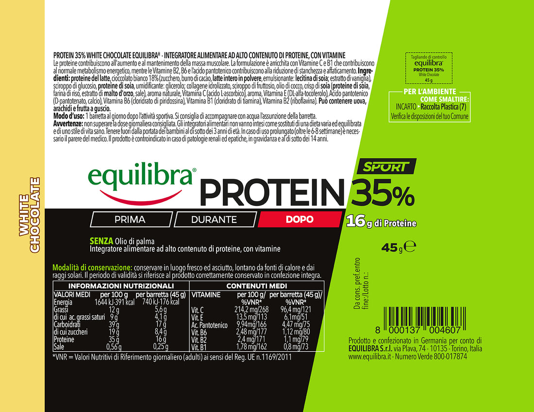 Protein 35% White chocolate