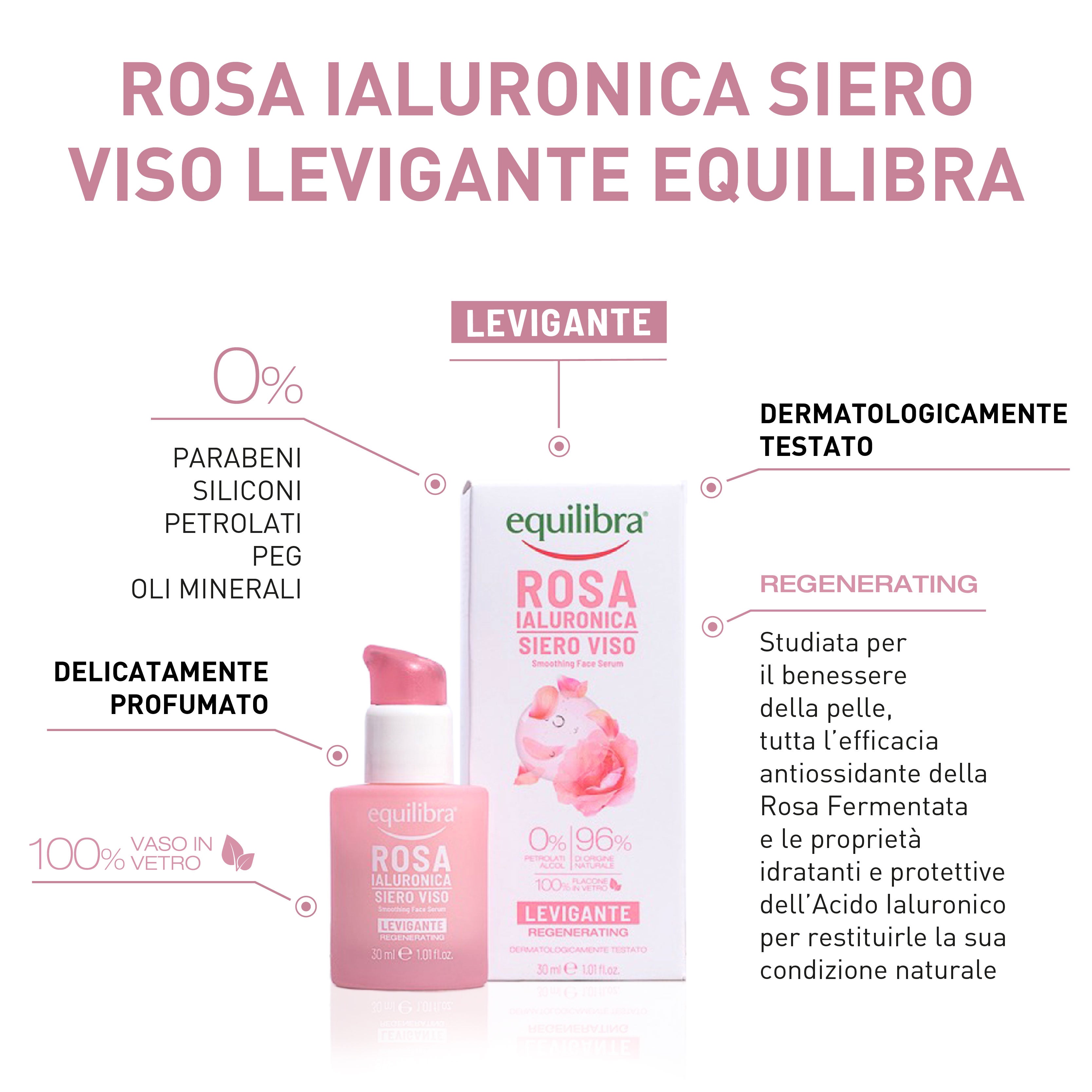 Siero Viso Levigante Rosa Ialuronica