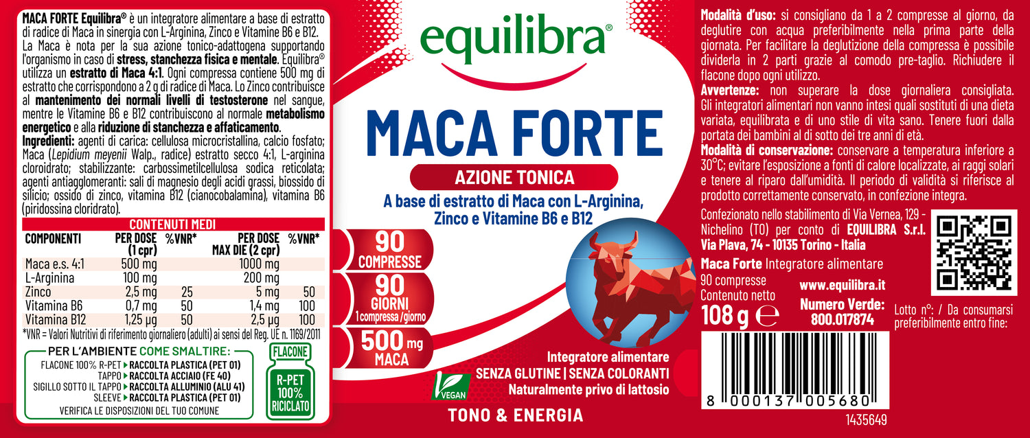 Maca Forte per il tono e il vigore fisico