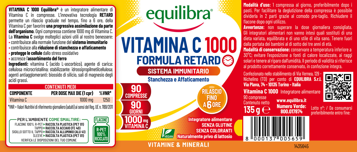 Vitamina C 1000 per il sistema immunitario
