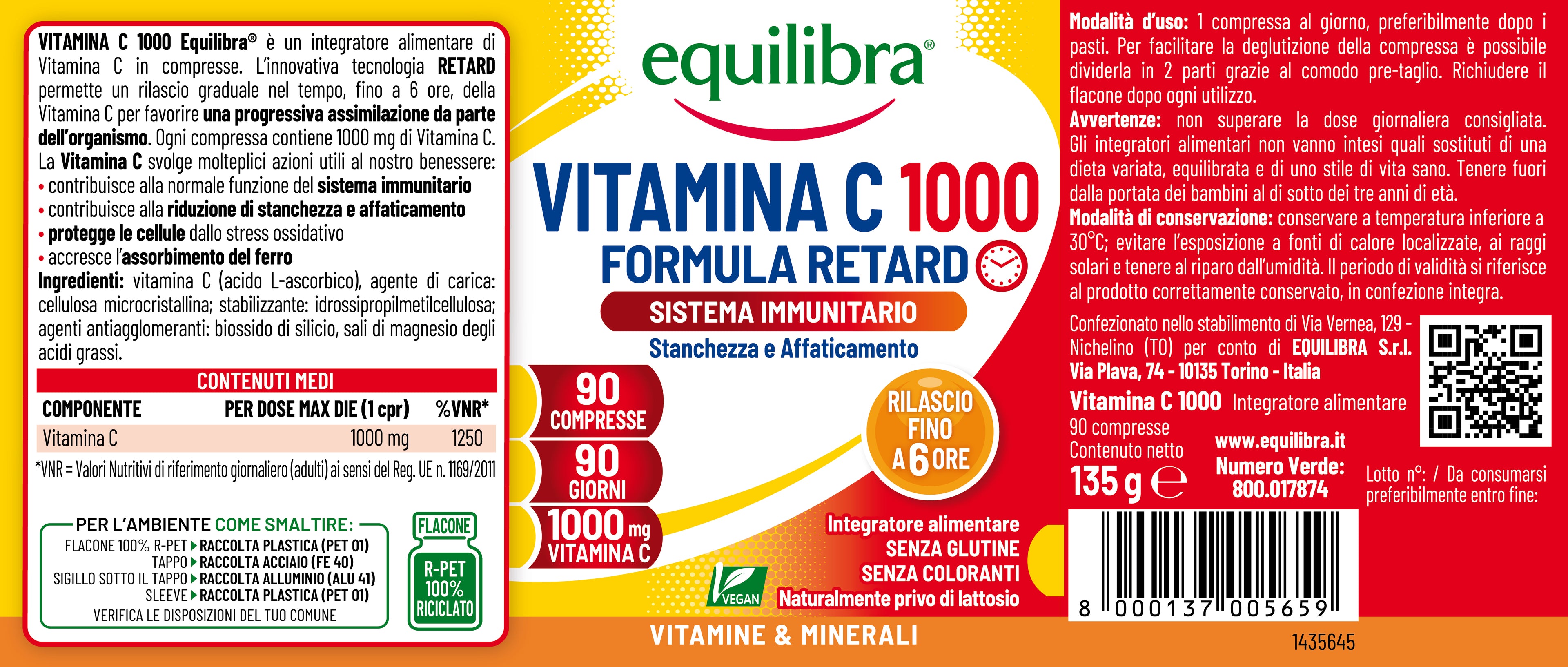 Vitamina C 1000 per il sistema immunitario