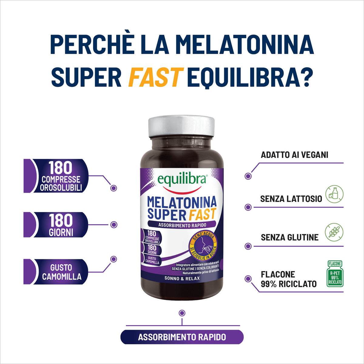Melatonina Super Fast per dormire