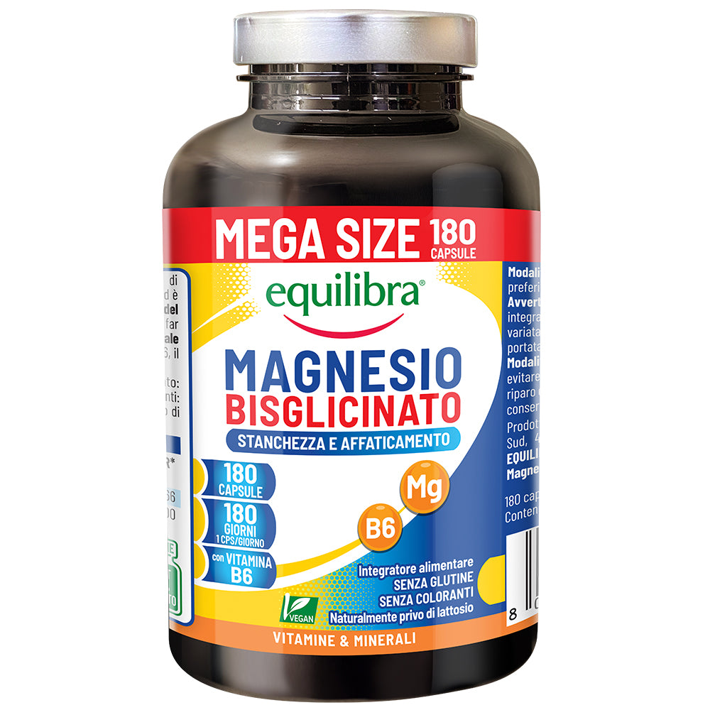 Magnesio Bisglicinato Mega Size Scorta per 6 mesi