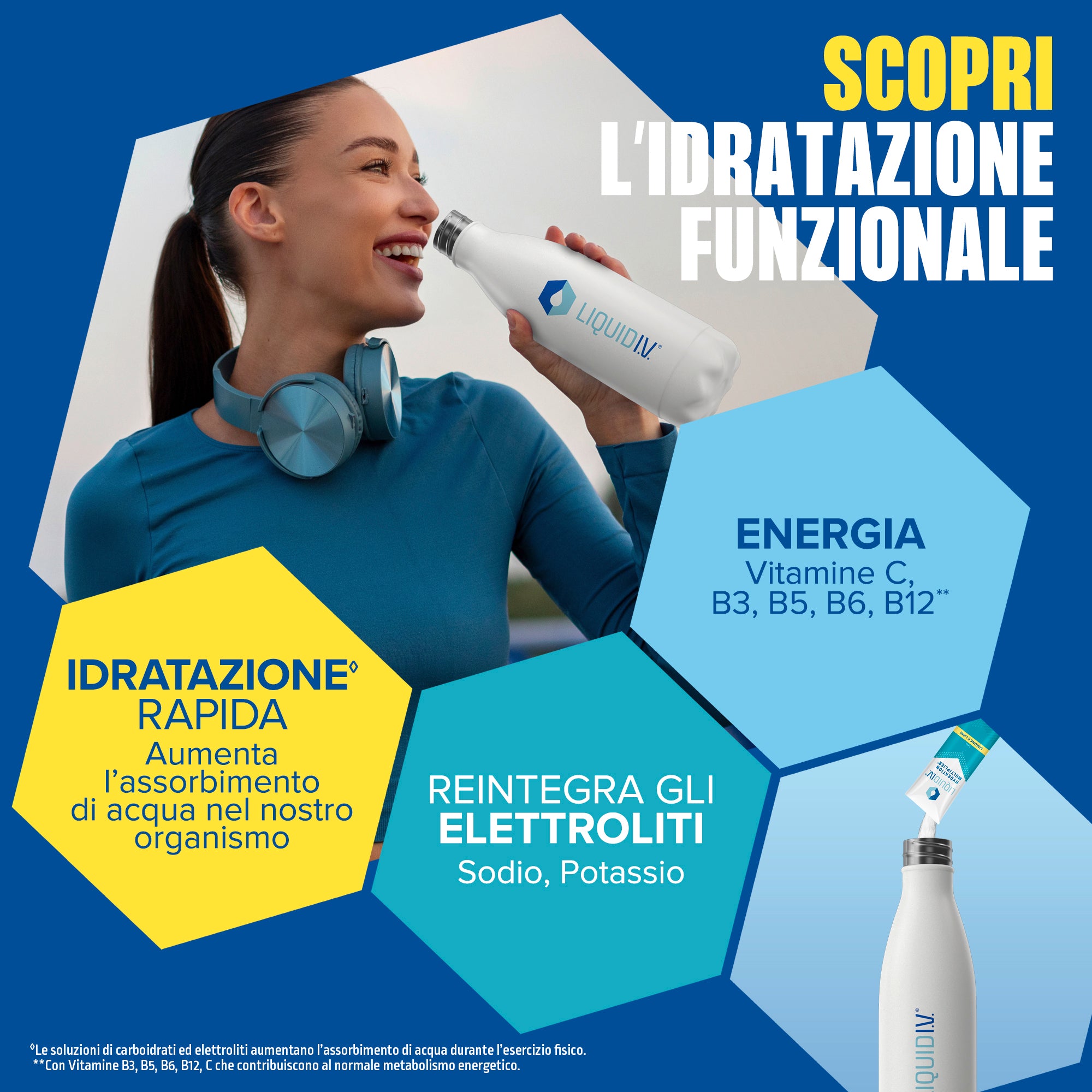 x4 Liquid I.V.® Hydration Multiplier® Lemon Lime e Passion Fruit