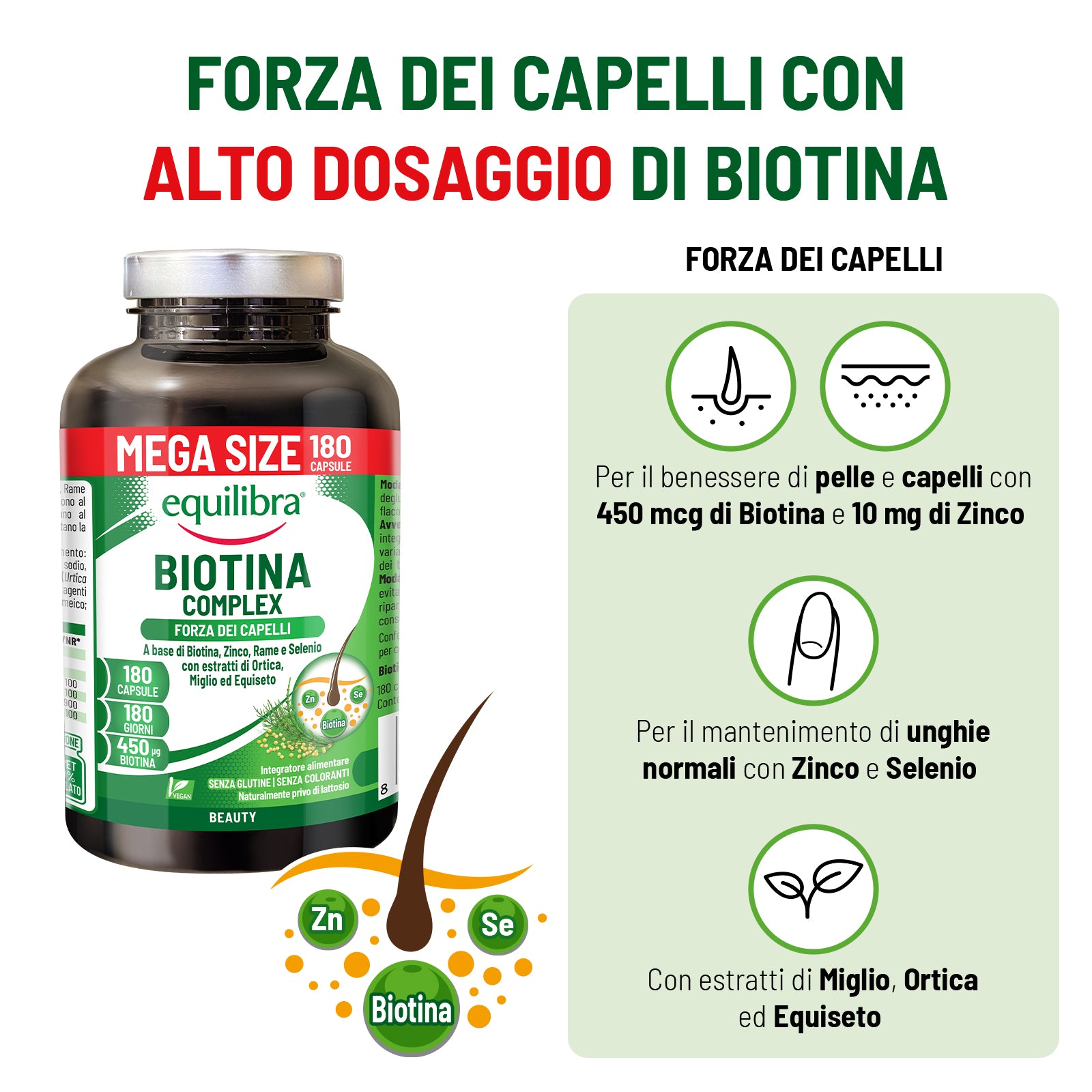 Biotina Complex Mega Size Scorta per 6 mesi