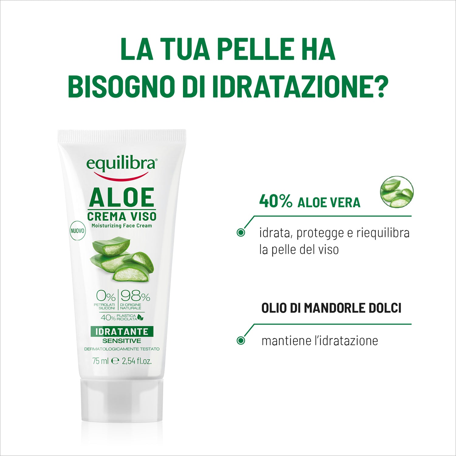 Crema Viso Idratante Aloe