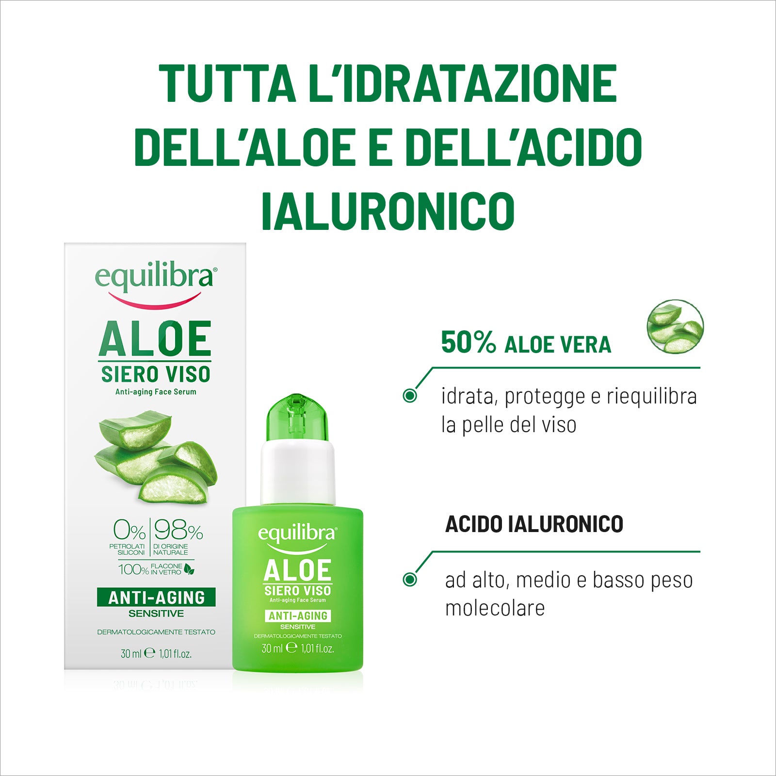 Siero Viso Anti-aging Aloe