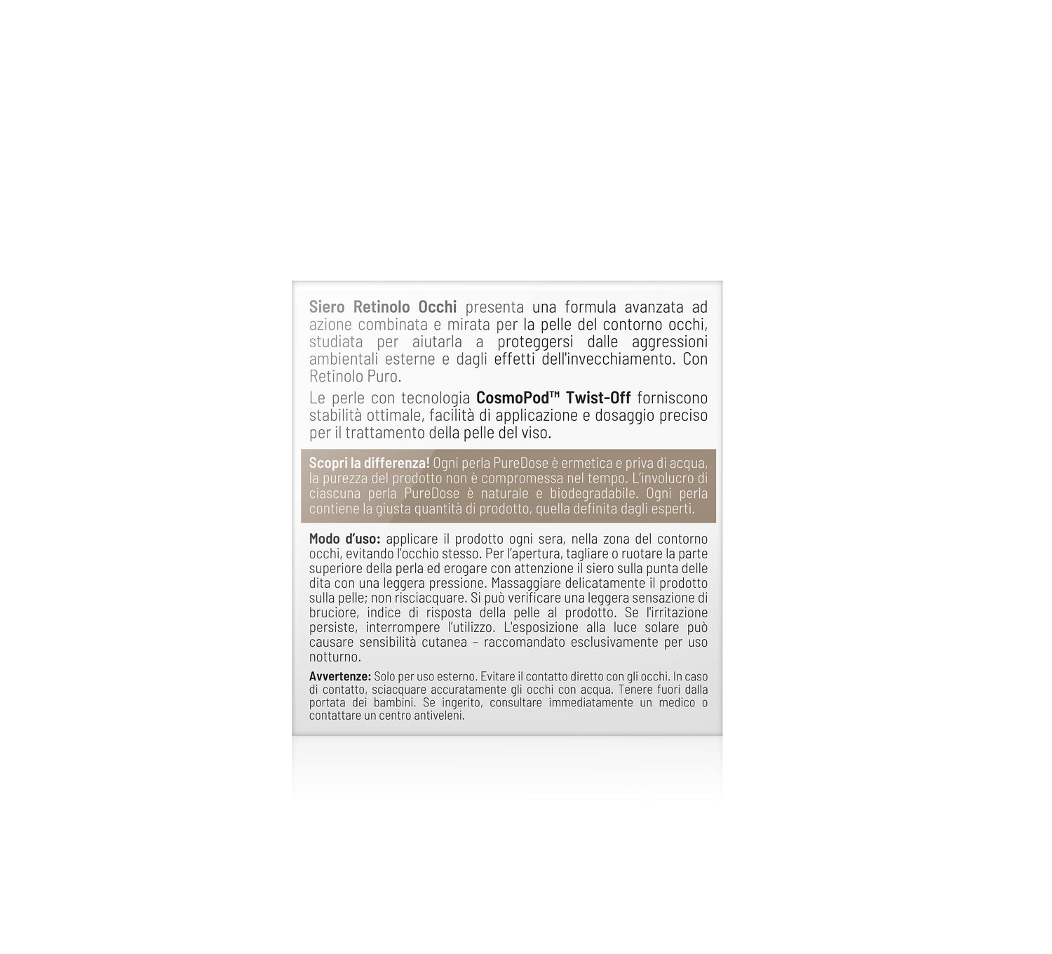 Siero Retinolo Occhi Perlabella