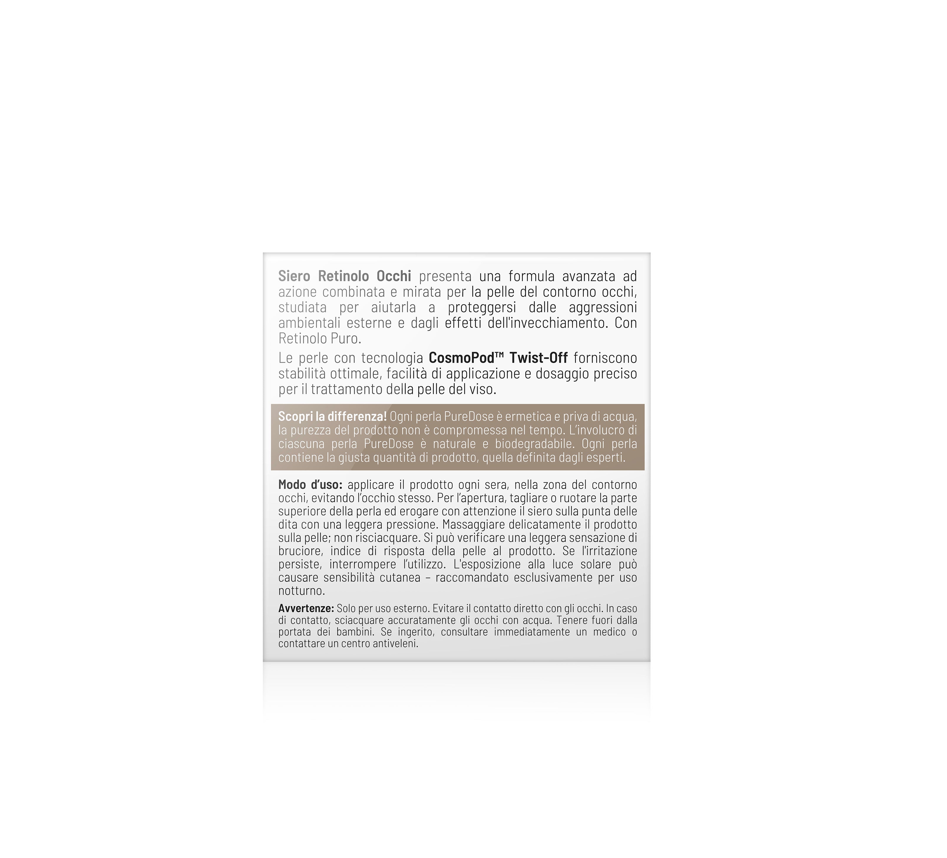 Siero Retinolo Occhi Perlabella