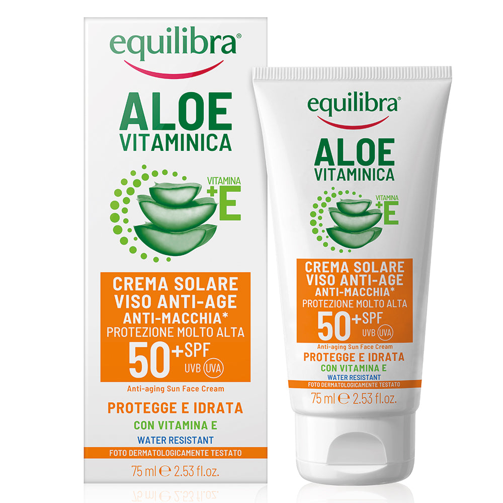 Crema Solare Viso SPF 50+ Aloe Vitaminica