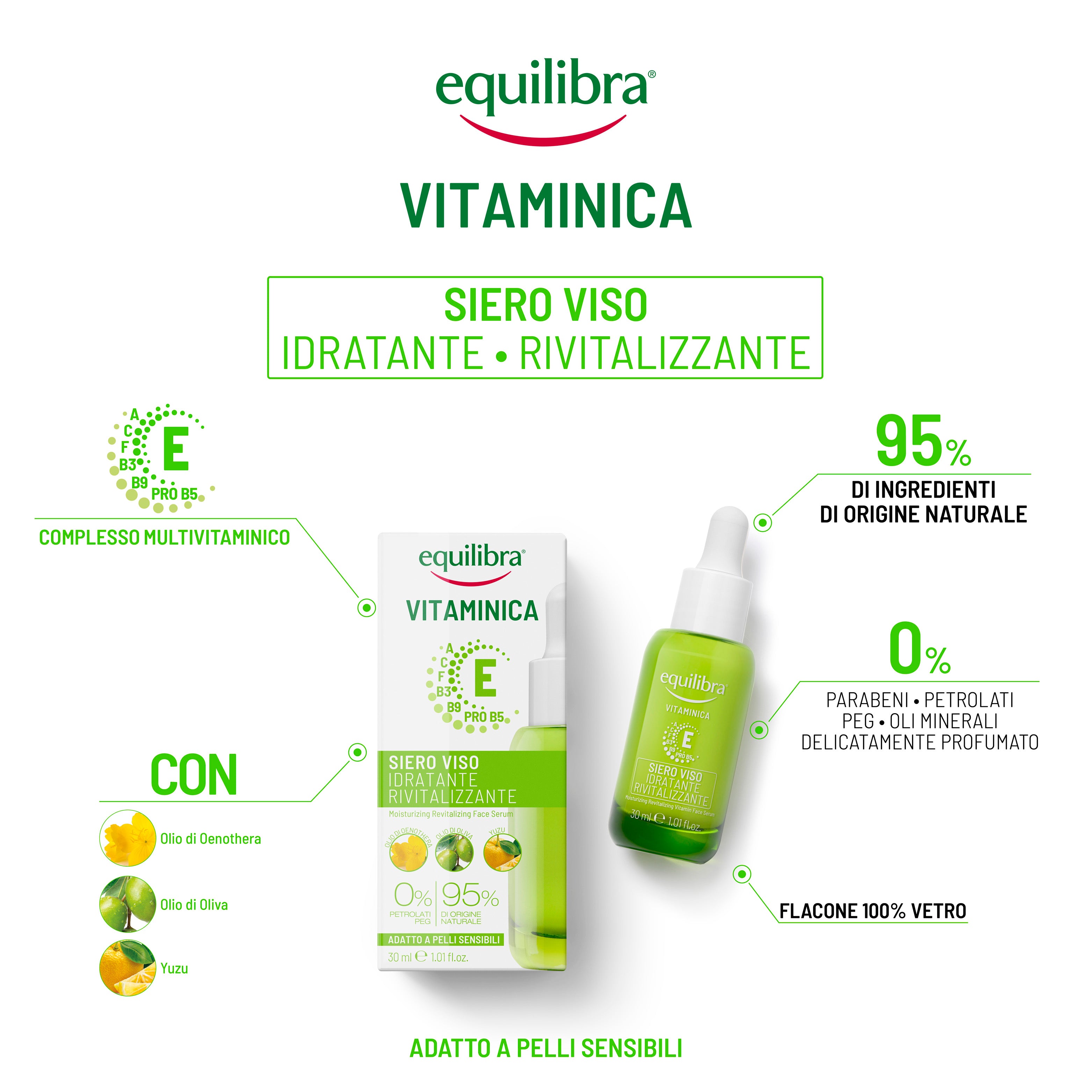 Siero Viso Idratante Rivitalizzante Vitaminica