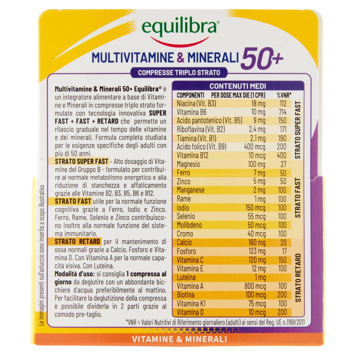 Bundle x3 Multivitamine e Minerali compresse triplo strato 50+