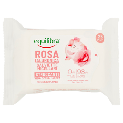 Salviette Micellari Rosa Ialuronica