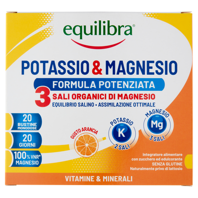 Potassio e Magnesio 3 Formula Potenziata per il reintegro dei sali minerali