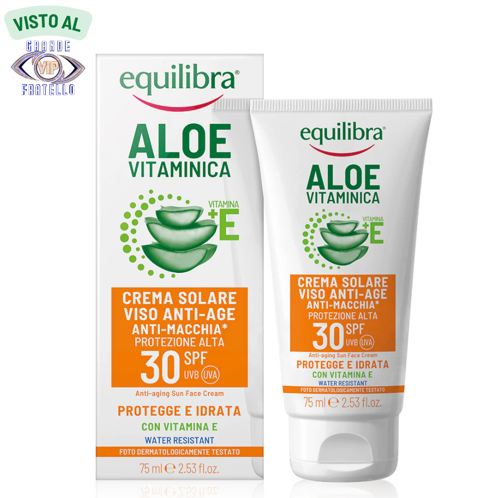 Crema Solare Viso SPF 30+ Aloe Vitaminica