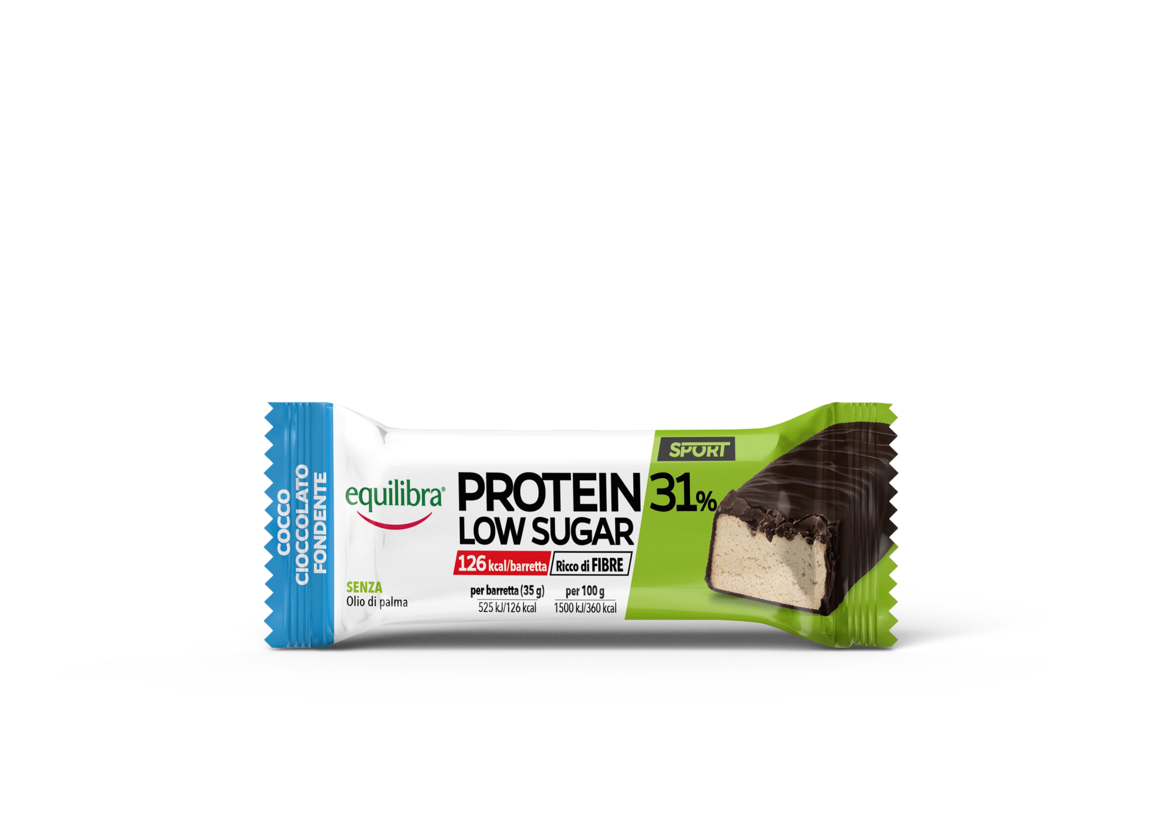 Barrette x 24 Protein 31% Low Sugar Cocco e Cioccolato Fondente