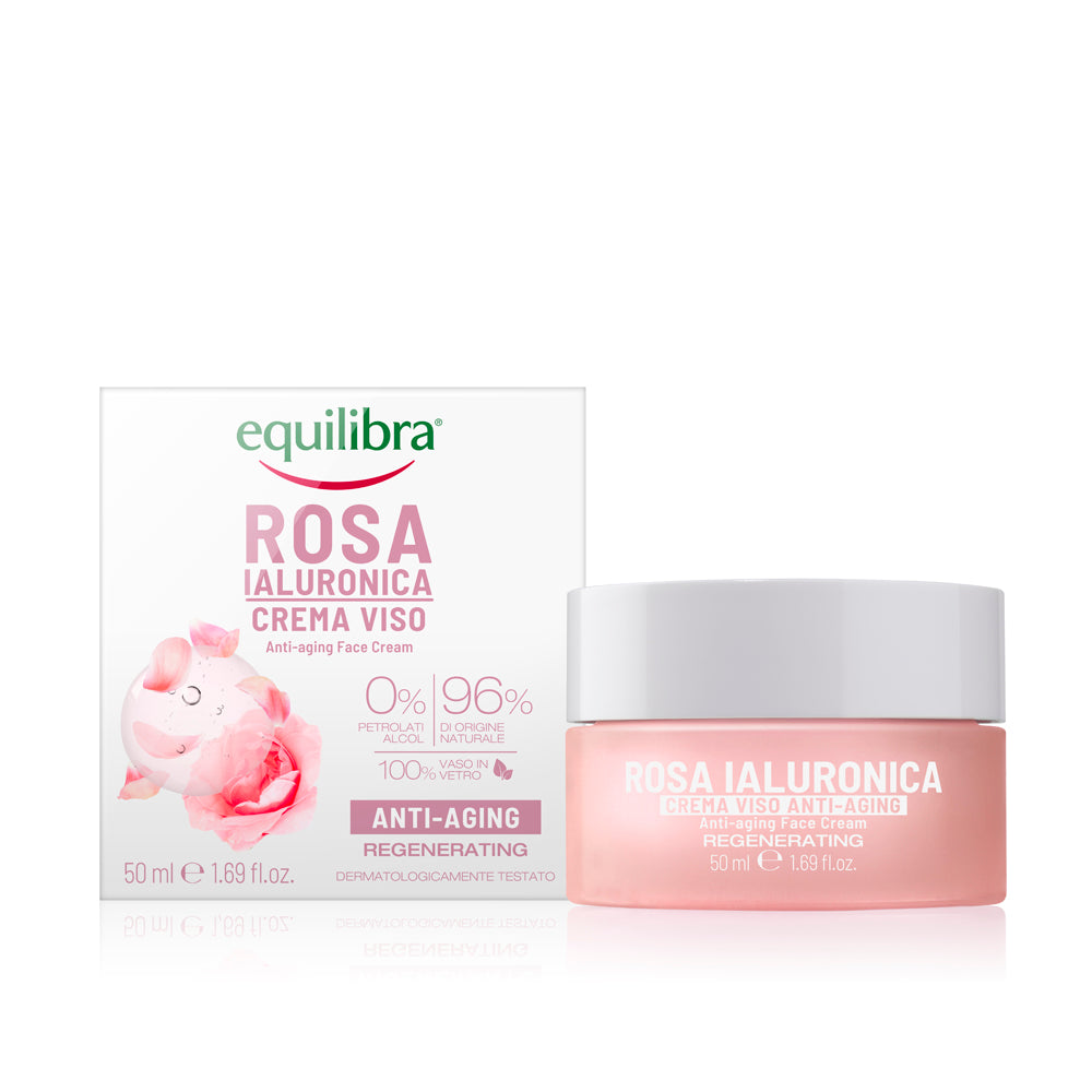 Crema Viso Anti-aging alla Rosa Ialuronica