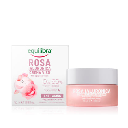 Crema Viso Anti-aging alla Rosa Ialuronica