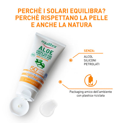 Crema Solare Viso SPF 50+ Aloe