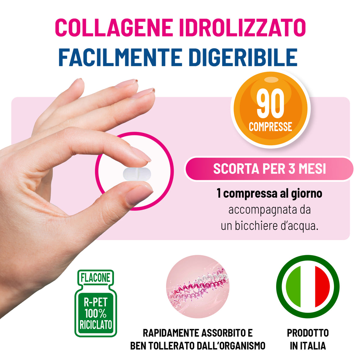 Collagene Q10 e Acido Ialuronico per la pelle e la bellezza