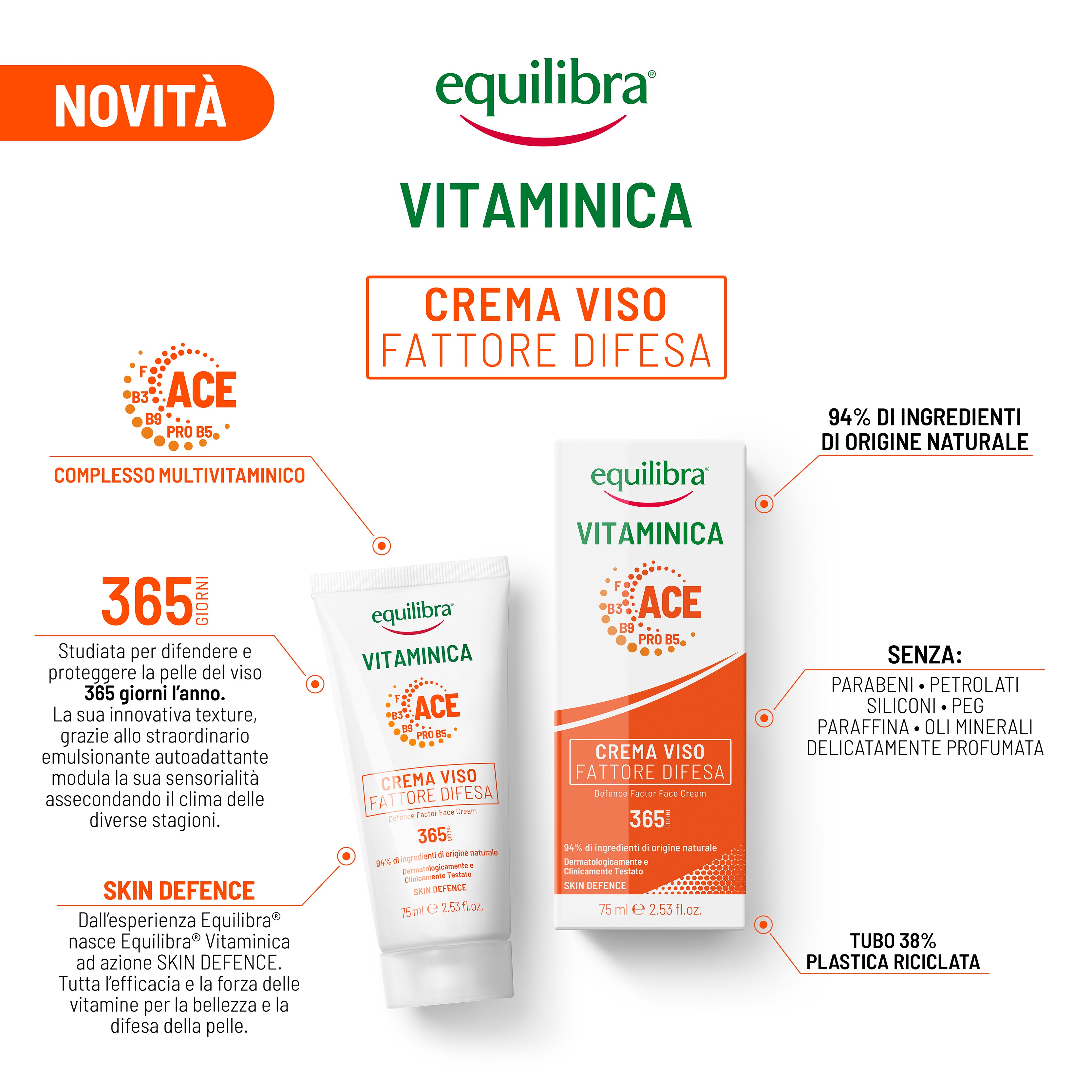 Vitaminica Crema Viso Fattore Difesa 365