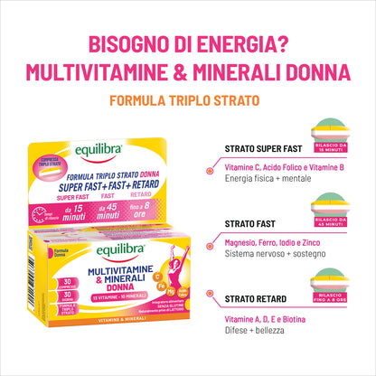 Bundle x3 Multivitamine e Minerali Donna compresse triplo strato