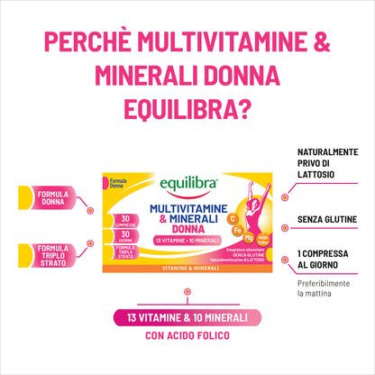 Bundle x3 Multivitamine e Minerali Donna compresse triplo strato