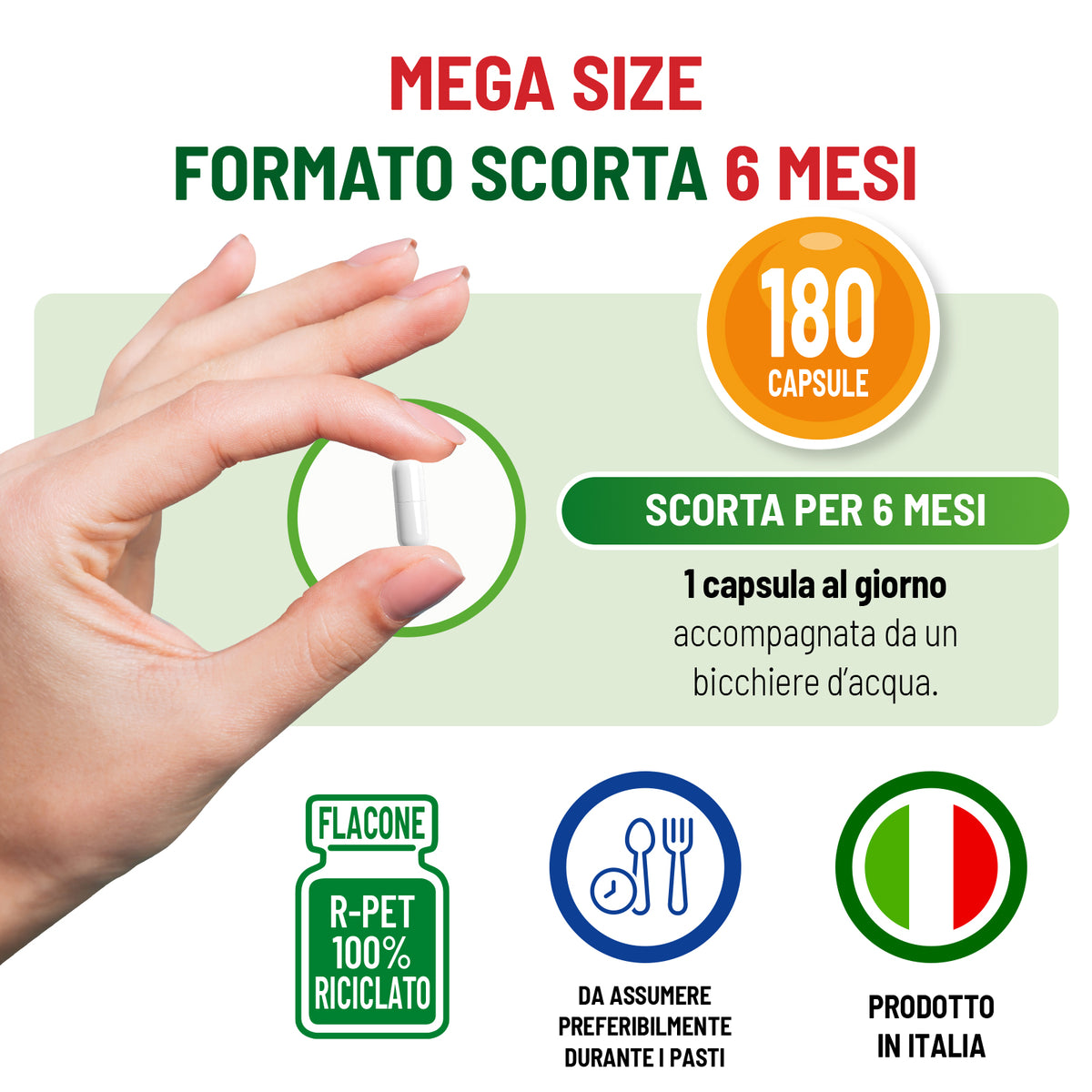 Biotina Complex Mega Size Scorta per 6 mesi
