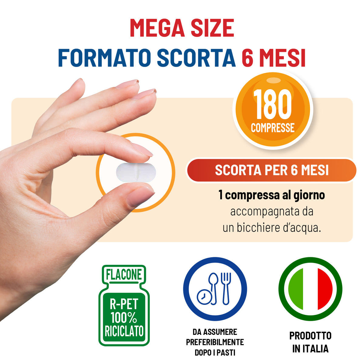 Vitamina C 1000 Mega Size – Scorta 6 Mesi