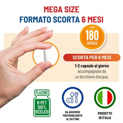 Magnesio Bisglicinato Mega Size Scorta per 6 mesi