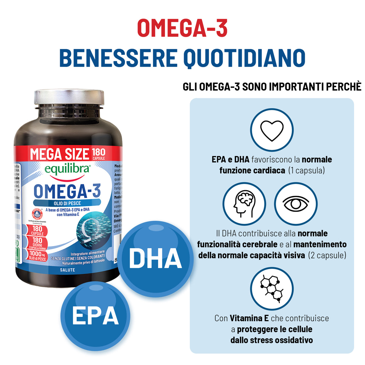 OMEGA 3 Mega Size Scorta 6 mesi