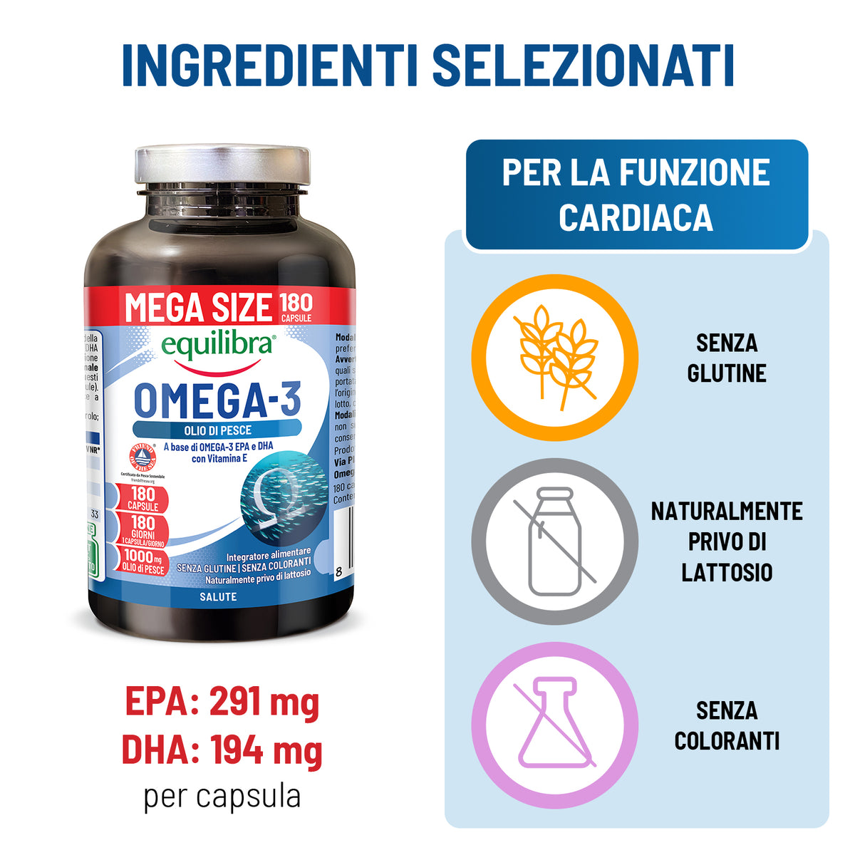 OMEGA 3 Mega Size Scorta 6 mesi