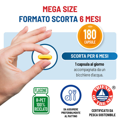 OMEGA 3 Mega Size Scorta 6 mesi