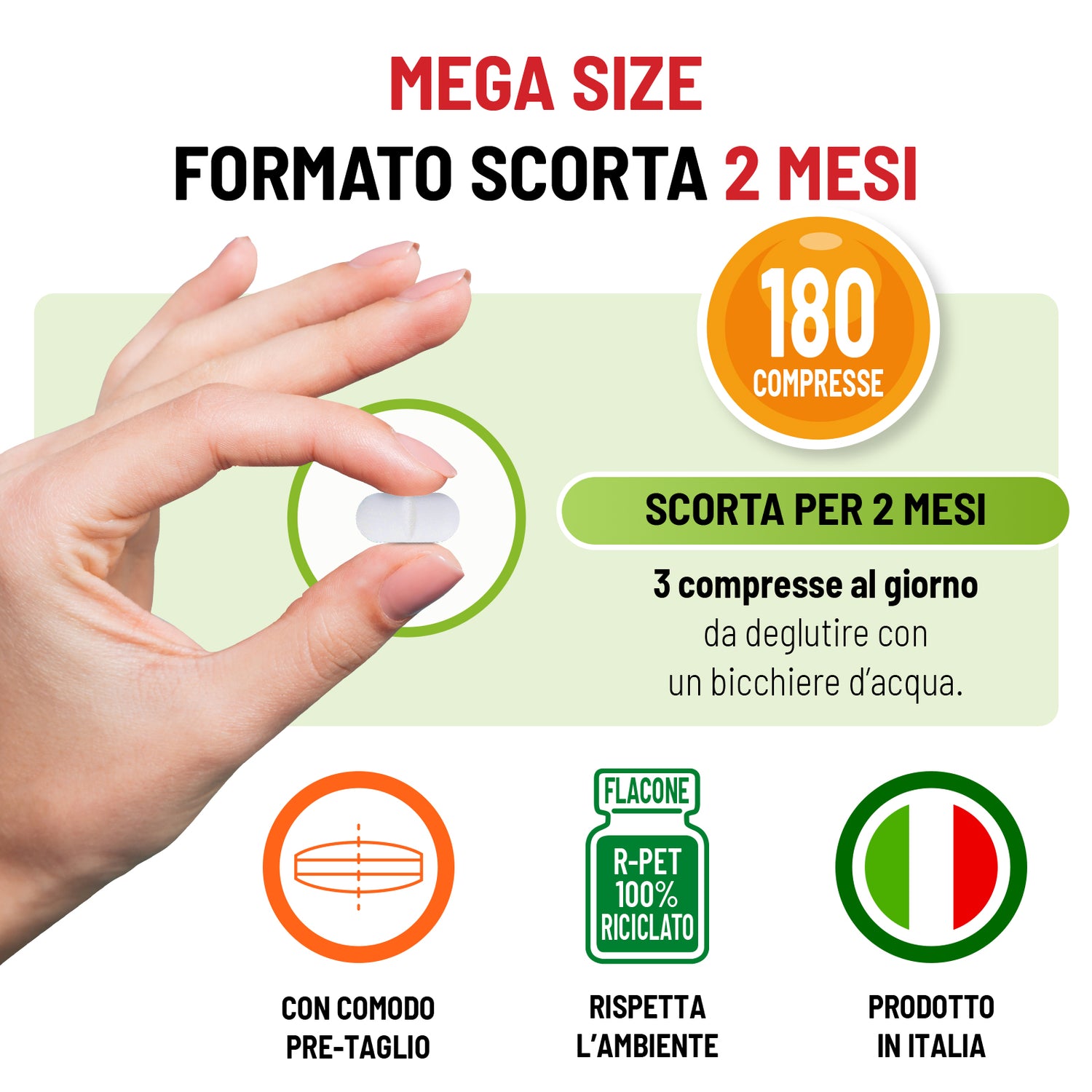 Creatina 180 compresse