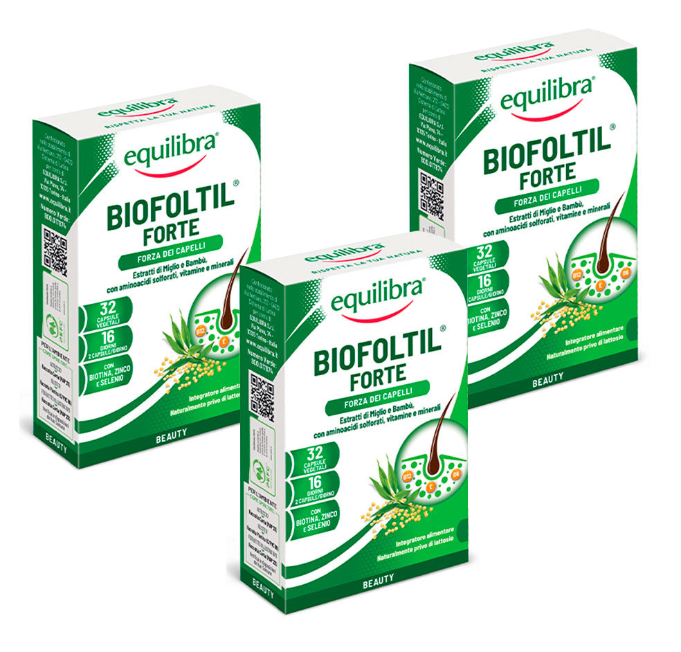 Bundle x 3 Biofoltil Forte per la forza dei capelli