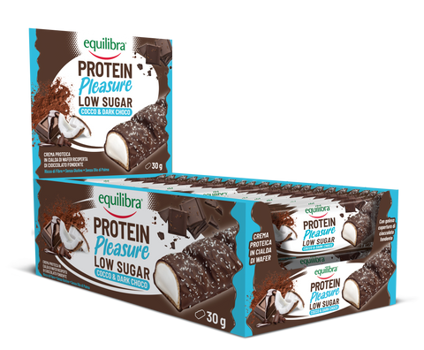 Barrette x 20 Protein Pleasure Cocco e Cioccolato Fondente