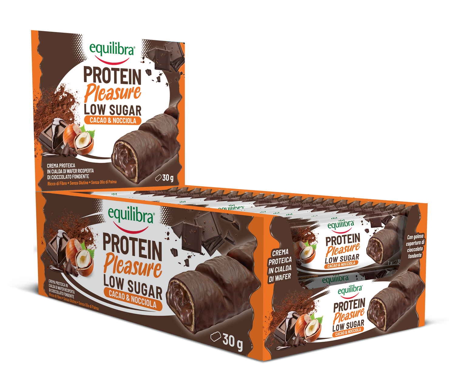 Barrette x 20 Protein Pleasure Cacao e Nocciola