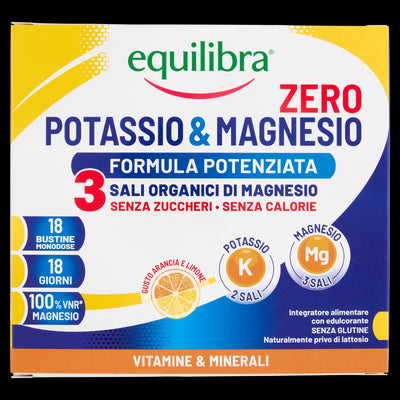 Potassio e Magnesio Zero 3 Formula Potenziata per il reintegro dei sali minerali