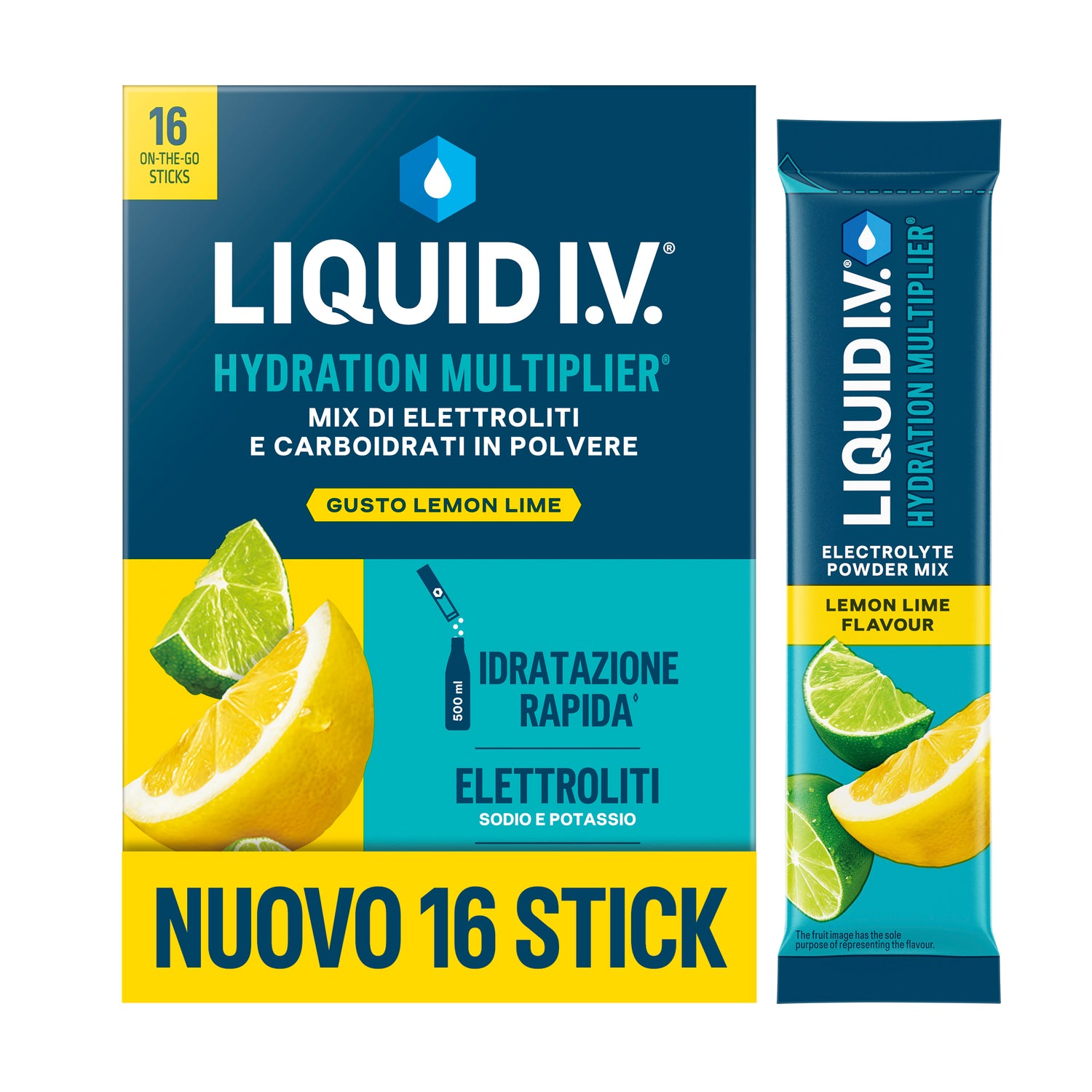 Liquid I.V.® Hydration Multiplier® Lemon Lime 16 Sticks