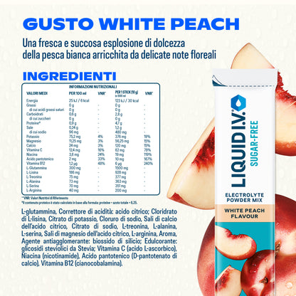 Liquid I.V.® Sugar-Free White Peach 16 Sticks