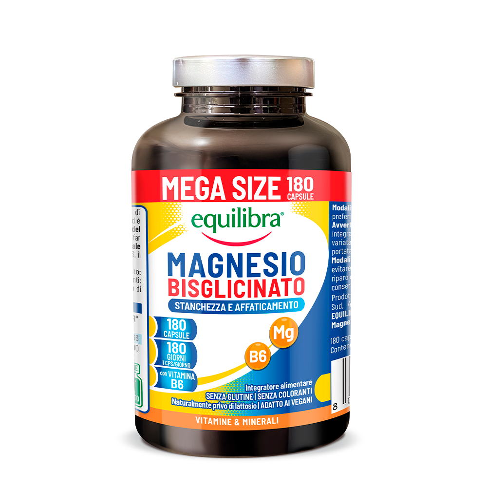 Magnesio Bisglicinato Mega Size Scorta per 6 mesi