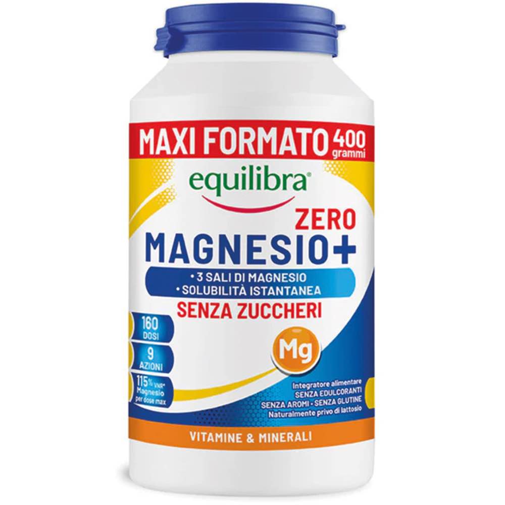 Magnesio in Barattolo Maxi Formato Senza Zuccheri